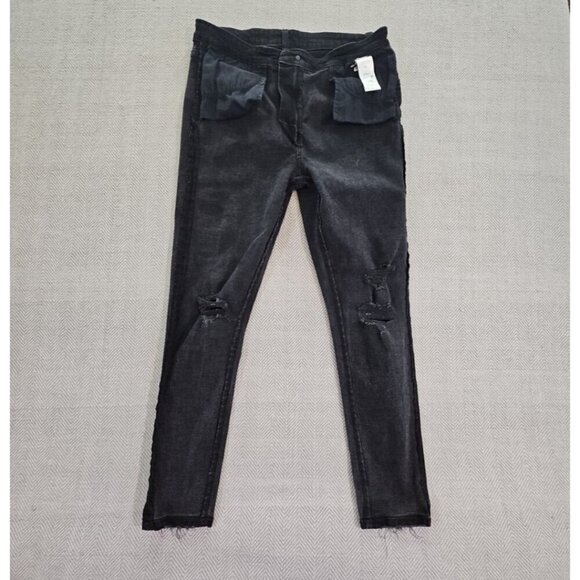 Joe's Jeans Women's Donella Ankle Jeans Size 31 Black Factory Distressed - Picture 11 of 16